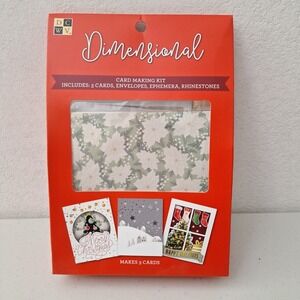 American Crafts Christmas Card Making Kit, DIY Crafting Set, NEW, Retired